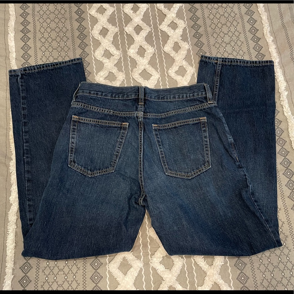 Old Navy Loose/Ample Dark Rinse Jeans - Picture 7 of 10